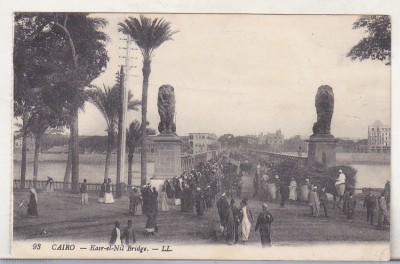 bnk cp Egipt - Cairo - Podul Kasr-El-Nil - necirculata foto