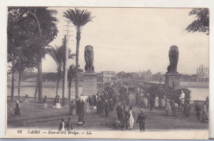 bnk cp Egipt - Cairo - Podul Kasr-El-Nil - necirculata