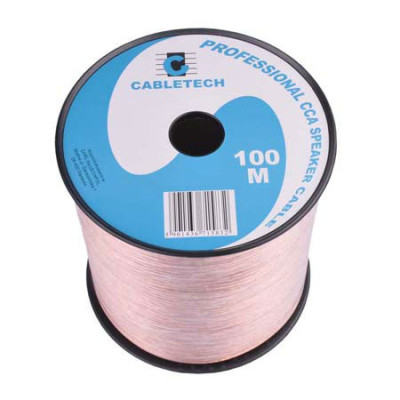 Cablu difuzor Cabletech, 2.5 mm, rola 100 m, transparent foto