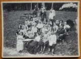 Foto pe carton gros ; La popicarie , Sinaia , 1 Mai 1912 , Cap. Eugen Linde