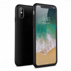 Husa Plastic OEM Full Cover pentru Apple iPhone X / Apple iPhone XS, Neagra foto