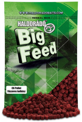 Haldorado - Big Feed - C6 Pellet - Carnat Condimentat 0.7kg, 6 mm foto
