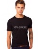 Tricou barbati negru 50% Single - L, THEICONIC