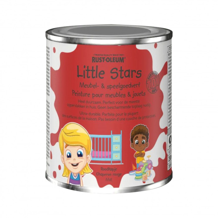Vopsea mobilier si jucarii, Rust-Oleum, Little Stars, Red Riding Hood, Rosu, 750 ml