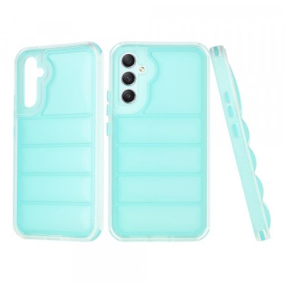 Husa pentru Samsung Galaxy A34 A346, Techsuit, Wave Shield, Turcoaz foto
