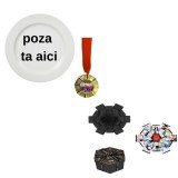 Cumpara ieftin Cadou de Absolvire Personalizat , Farfurie cu Poza, Medalie E i Cutie Hexagonala cu 24 de Fotografii