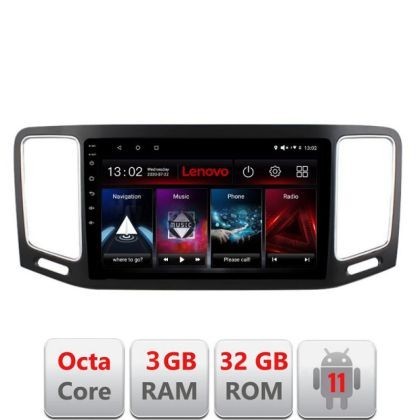 Navigatie VW Sharan 2011-2020 D-SHARAN Octa Core cu Android Radio Bluetooth Internet GPS WIFI DSP 3+32 GB 4G KI LENOVO LITE CarStore Technology