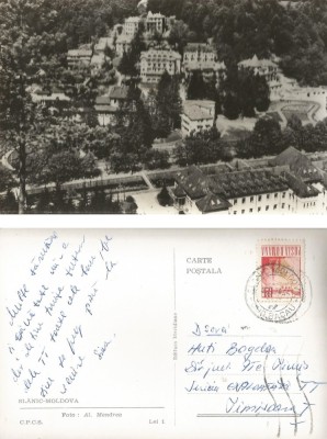 *Romania, Slanic-Moldova, carte posta ilustrata circulata intern, 1970 foto