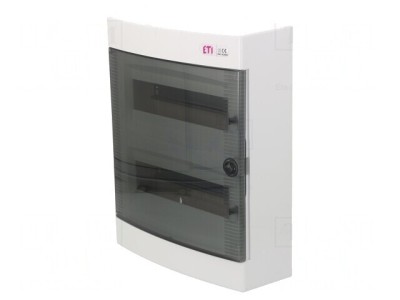 Carcasă pentru aparatură modulară IP40 albă 24 module ABS foto