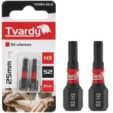 Set biti H3, 25 mm S2, 2 bucati, Tvardy T00183-25-2