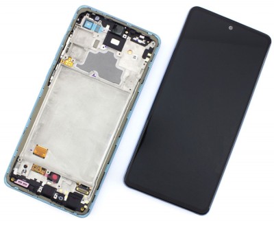 Display Samsung Galaxy A72 A725F Display Service Pack Blue foto