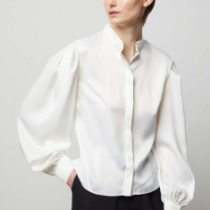 Answear Lab camasa femei, culoarea alb, regular