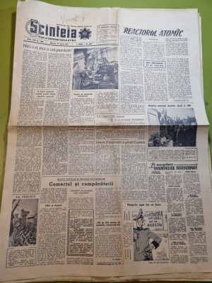 scanteia 27 martie 1957-reactor atomic,orasul sibiu foto