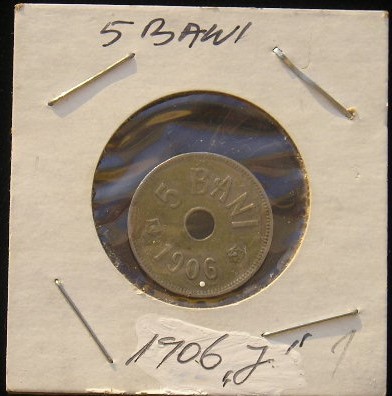 C10 3 - Moneda foarte veche - Romania - 5 banI - 1906 J