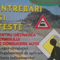 Intrebari si teste pentru obtinerea permisului de conducere 2008