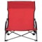 Scaune pliante 2 buc. Material textil rosu - 3