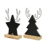 Cumpara ieftin Decoratiune - NameCard Holder, Black Pieces - mai multe modele | Kaemingk