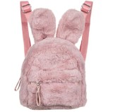 Geanta fetita de plus cu urechi, roz, 33,5x11x23