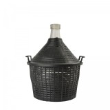 Damigeană, Butoi fermentare vin 10L - deschidere normală cu coș + dop de plastic