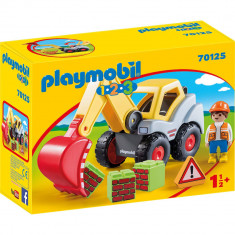 Playmobil 1.2.3 - Excavator cu brat mobil foto