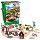 Set deluxe lumea trenuletelor BRIO, 3+ ani