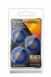 Inel Stay Hard Beaded Cockrings Blue