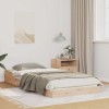 VidaXL Cadru de pat Maro 80 x 210 cm Lemn masiv de pin 873343
