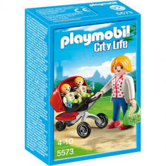 Set de Constructie City Life Playmobil - Carucior cu Gemeni foto