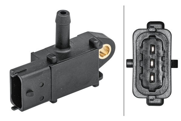 HELLA 6PP 009 409-071 Senzor, presiune gaze evacuare