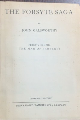 Forsyte Saga(Forsyte Saga- carte in engleza)- John Galsworthy- trei volume foto