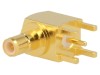 Conector SMB Tata 90&deg; THT Amphenol Aurit PTFE 50 Ohm Frecventa Max 4GHz Cod SMB1252B1-3GT30G-50