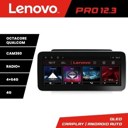 Navigatie Audi A4 A5 B8 cu MMI3G Lenovo PRO 4+64 12.3 inch qled android 4G DSP gps internet KIT-a4-3G CarStore Technology
