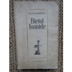 BIETUL IOANIDE-GEORGE CALINESCU