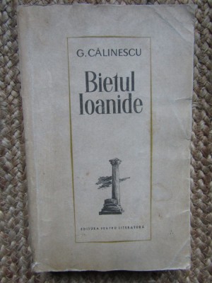 BIETUL IOANIDE-GEORGE CALINESCU foto