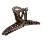 Clamă de păr leopard maro, 13 cm, stilizată, CMCLASS