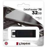 Stick memorie Kingston DT70, 256GB, USB-C, Negru, 256 GB