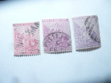 3 Timbre Capul Bunei Sperante colonie britanica 1894 si 1896 : 1,3,6p stampilat
