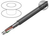 Cablu ALPHA WIRE Xtra Guard&reg; Flex 5x2x24AWG PVC gri &icirc;nchis 30,5m 300V cod 86605CY SL005