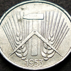 Moneda 1 PFENNIG RDG - GERMANIA DEMOCRATA, anul 1953 * cod 410