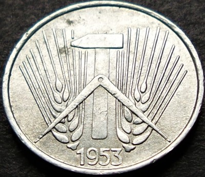 Moneda 1 PFENNIG RDG - GERMANIA DEMOCRATA, anul 1953 * cod 410 foto