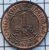 Danemarca 1 ore 1907 - Frederik VIII - km 804 - D01, Europa