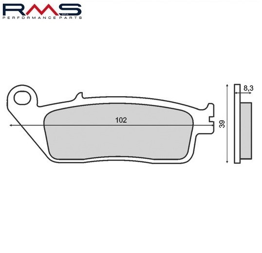 Set placute frana - Honda CB 400-600-1000 - CBR 750 - VT 1100 Shadow - Kymco People - Xciting- Suzuki GSF - GSX 400cc (RMS)