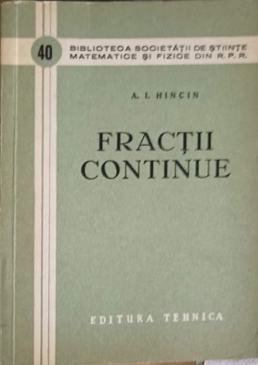 FRACTII CONTINUE-A.I. HINCIN-277759 foto