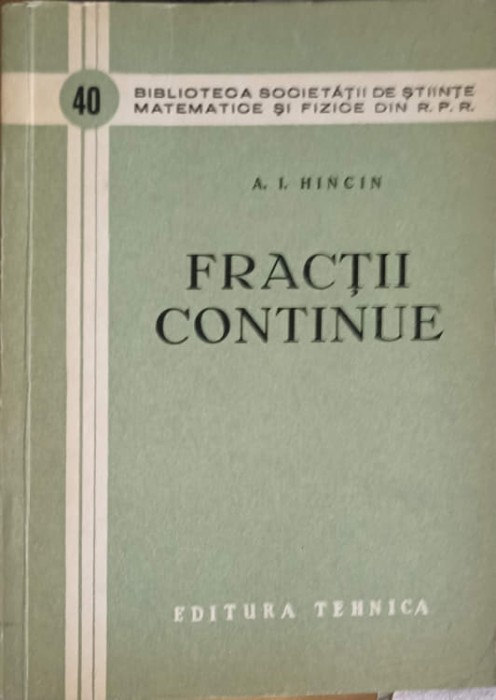FRACTII CONTINUE-A.I. HINCIN-277759