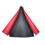 Folie Auto Carbon 3D Rosu Universal, Texturata, Protectie Accesorii Interior Exterior