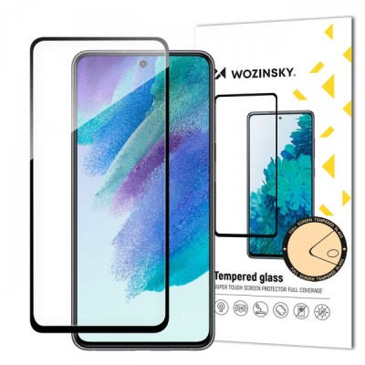 Folie de protectie Ecran WZK pentru Samsung Galaxy S23 FE S711, Sticla Securizata, Full Glue, Neagra foto