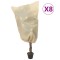 vidaXL Huse pentru plante din fleece cu șnur 8 buc. 70 g/m&sup2; 0,8x1,2 m 3203527