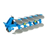 Jucarie Plug Reversibil Lemken Bruder, Scara 1:16, Compatibila Tractoare John Deere Claas