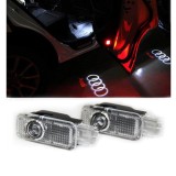 Set Proiectoare Logo Audi, Lampi Led Portiera usa Audi A3, A4, A5, A6, A8, Q3, Q5, Q7