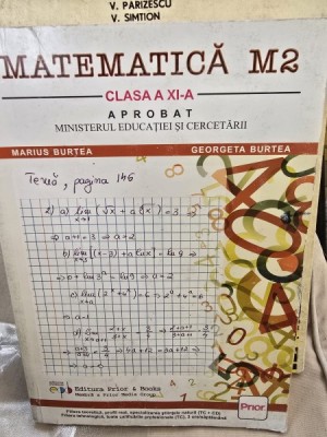 Marius Burtea, Georgeta Burtea - Matematica M2. Clasa a XI-a foto